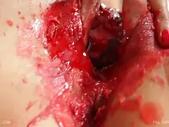 Cơ bắp người đàn ông đặt một sinh viên sâu fim sec nhanh trong đít
